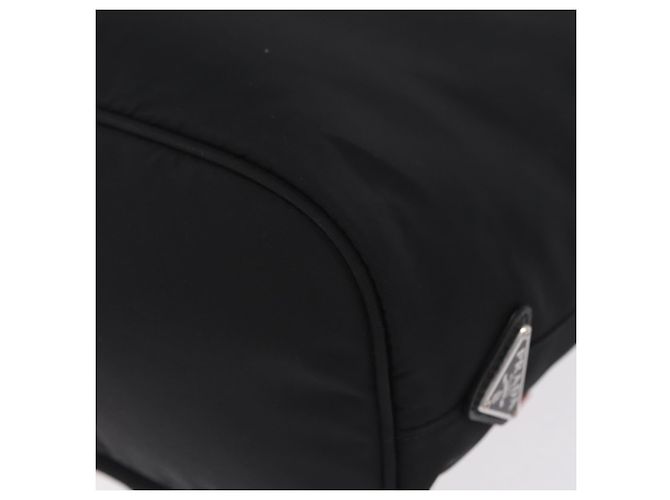 Bolso de mano PRADA Nylon Black Silver Auth ep16275V Negro Plata - vista 17