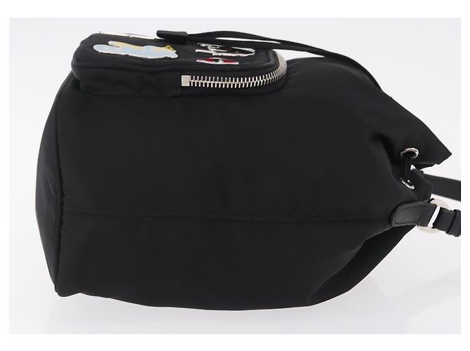 Bolso de mano PRADA Nylon Black Silver Auth ep16275V Negro Plata - vista 3
