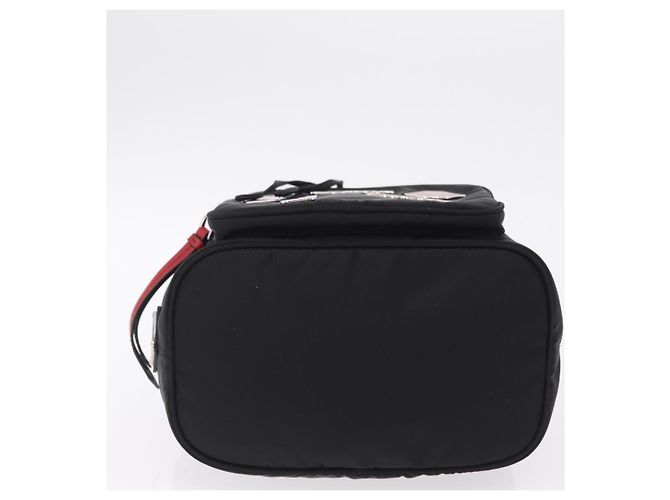 Bolso de mano PRADA Nylon Black Silver Auth ep16275V Negro Plata - vista 5