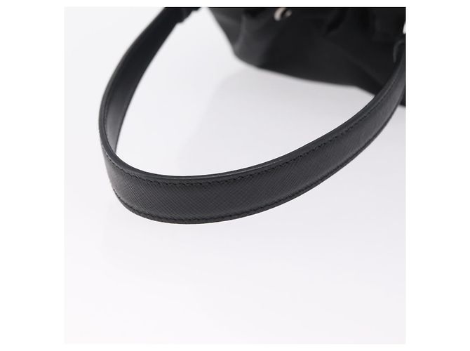 Bolso de mano PRADA Nylon Black Silver Auth ep16275V Negro Plata - vista 7