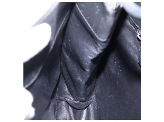 Sac à épaule GUCCI Cuir Noir Argent 001 3167 Auth ep16066 Argenté - vue 21