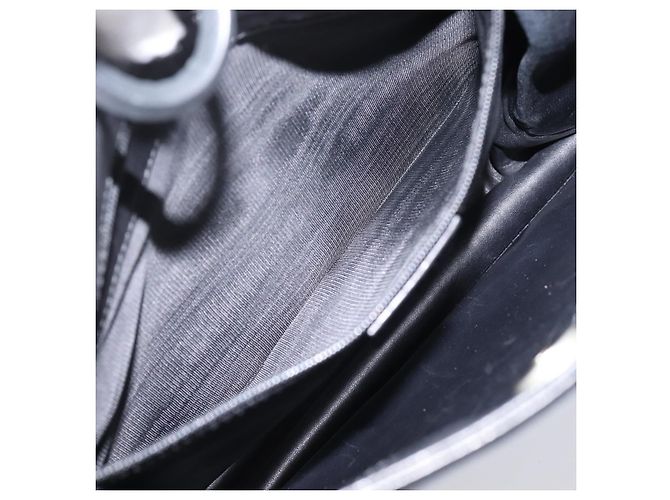 Sac à épaule GUCCI Cuir Noir Argent 001 3167 Auth ep16066 Argenté - vue 23