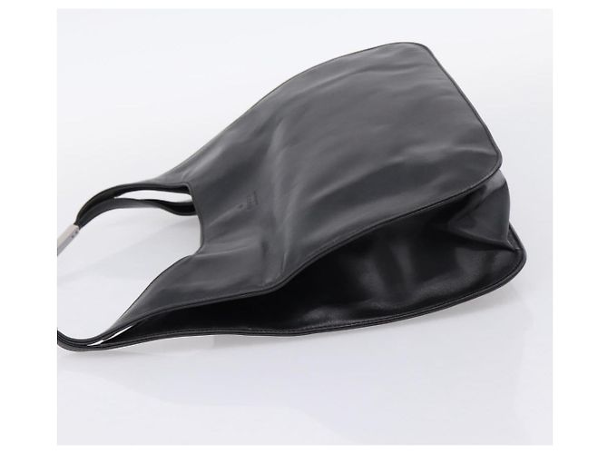 Sac à épaule GUCCI Cuir Noir Argent 001 3167 Auth ep16066 Argenté - vue 3