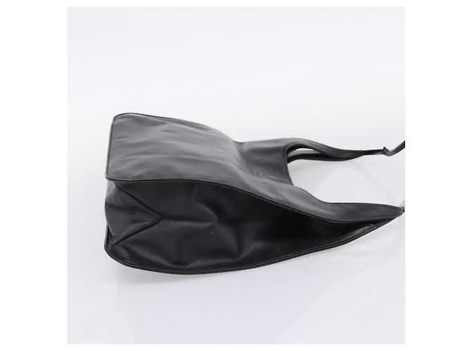Sac à épaule GUCCI Cuir Noir Argent 001 3167 Auth ep16066 Argenté - vue 4
