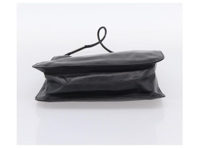 Sac à épaule GUCCI Cuir Noir Argent 001 3167 Auth ep16066 Argenté - vue 5