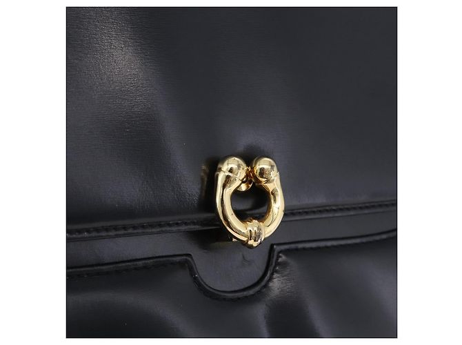 Borsa a mano GUCCI in pelle 2way Nera Oro 000 406 0264 Auth am12615V Nero D'oro - vista 21