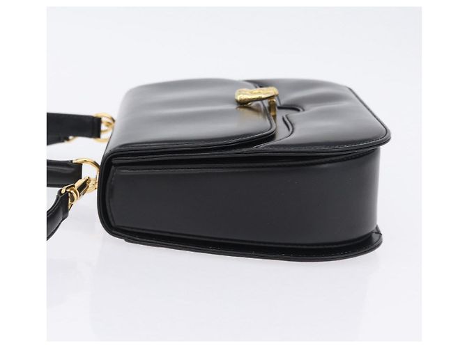 Borsa a mano GUCCI in pelle 2way Nera Oro 000 406 0264 Auth am12615V Nero D'oro - vista 4