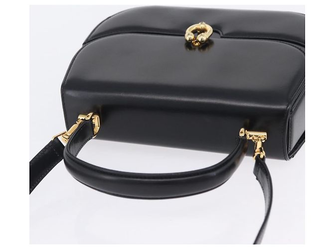 Borsa a mano GUCCI in pelle 2way Nera Oro 000 406 0264 Auth am12615V Nero D'oro - vista 6
