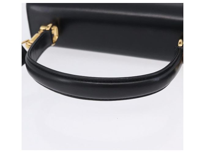 Borsa a mano GUCCI in pelle 2way Nera Oro 000 406 0264 Auth am12615V Nero D'oro - vista 7