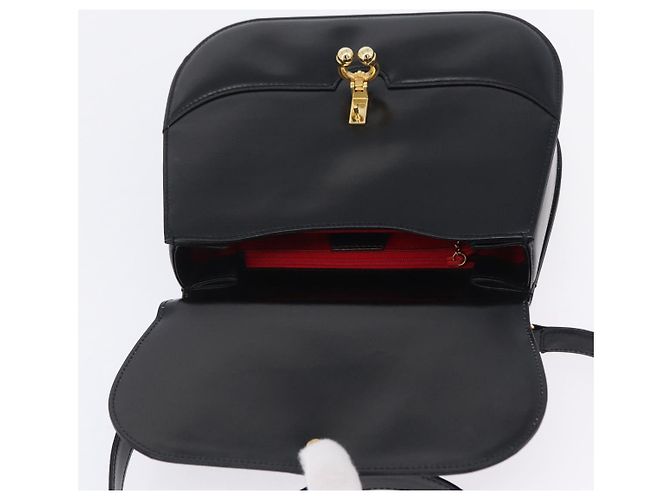 Borsa a mano GUCCI in pelle 2way Nera Oro 000 406 0264 Auth am12615V Nero D'oro - vista 9