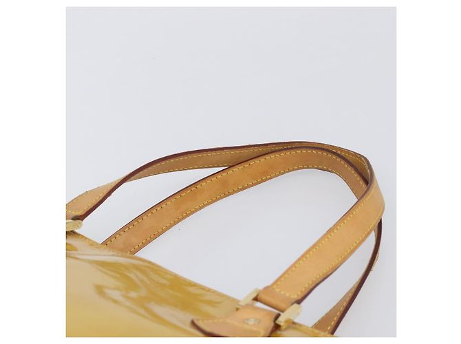 Sac à main LOUIS VUITTON Monogram Vernis Houston Beige M91004 LV Auth bs37263 - vue 14
