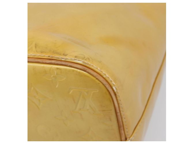 Sac à main LOUIS VUITTON Monogram Vernis Houston Beige M91004 LV Auth bs37263 - vue 17
