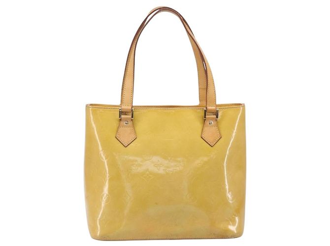 Sac à main LOUIS VUITTON Monogram Vernis Houston Beige M91004 LV Auth bs37263 - vue 2