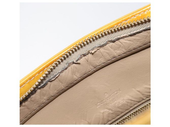 Sac à main LOUIS VUITTON Monogram Vernis Houston Beige M91004 LV Auth bs37263 - vue 23