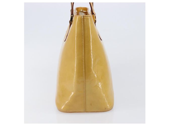 Sac à main LOUIS VUITTON Monogram Vernis Houston Beige M91004 LV Auth bs37263 - vue 4