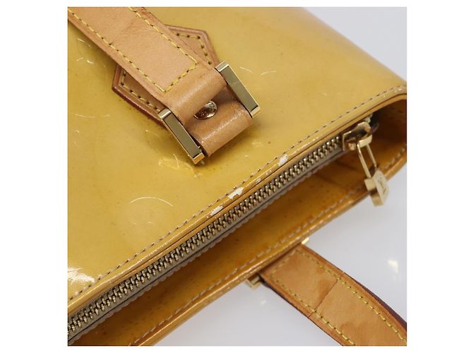 Sac à main LOUIS VUITTON Monogram Vernis Houston Beige M91004 LV Auth bs37263 - vue 7
