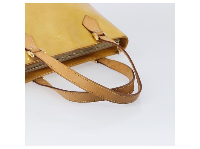 Sac à main LOUIS VUITTON Monogram Vernis Houston Beige M91004 LV Auth bs37263 - vue 8