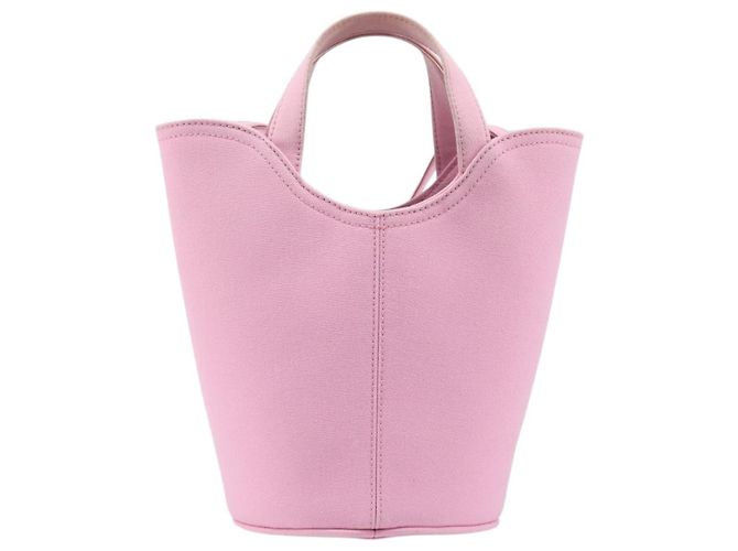 Bolsa de mão BALENCIAGA Wave XS Canvas 2way Pink Silver 619979 Auth ka6340V Prata Rosa - vista 2