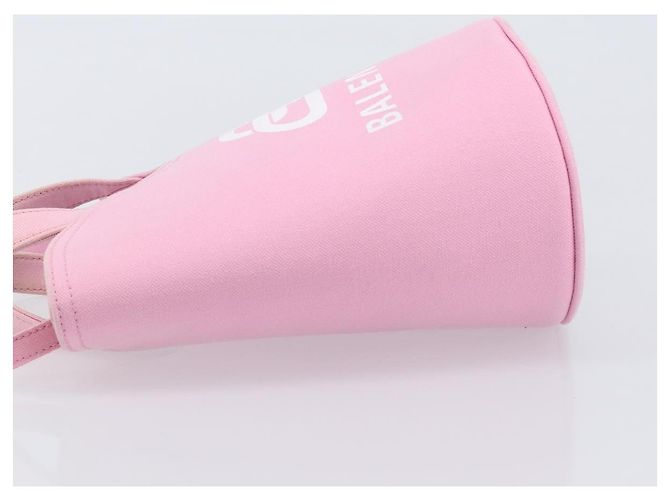Bolsa de mão BALENCIAGA Wave XS Canvas 2way Pink Silver 619979 Auth ka6340V Prata Rosa - vista 4