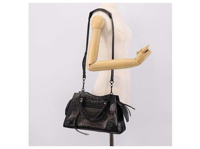 Balenciaga Neo Classic City Small Handtasche 2way Schwarz 638521 Auth mr2975V - Ansicht 23