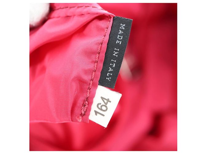 Tote Saco Eco PRADA Nylon Rosa Prata Auth 203684A - vista 11