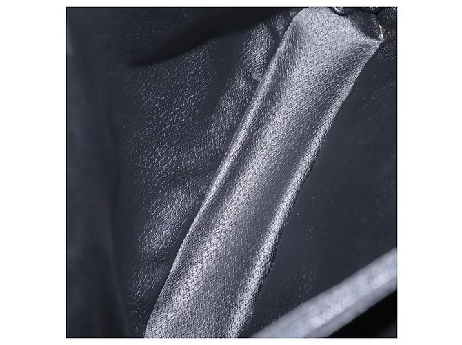 Céline CELINE Macadam Canvas Tote Bag PVC Schwarz Goldfarben Auth mr2983A - Ansicht 10