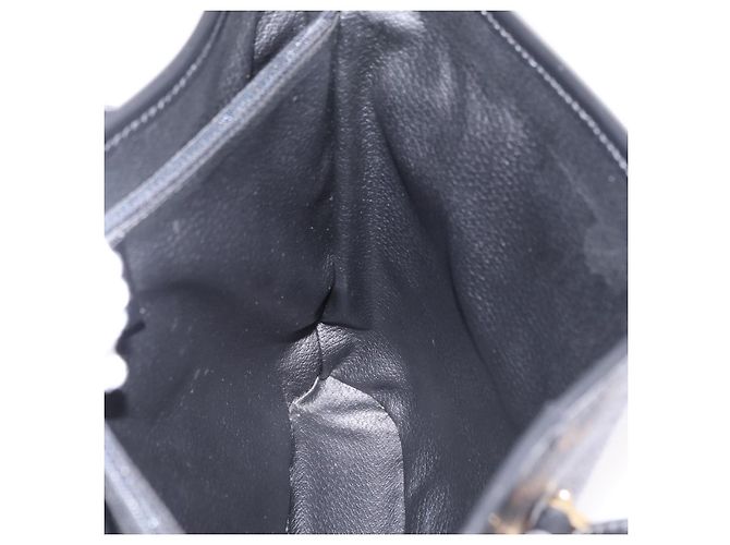 Céline CELINE Macadam Canvas Tote Bag PVC Schwarz Goldfarben Auth mr2983A - Ansicht 22