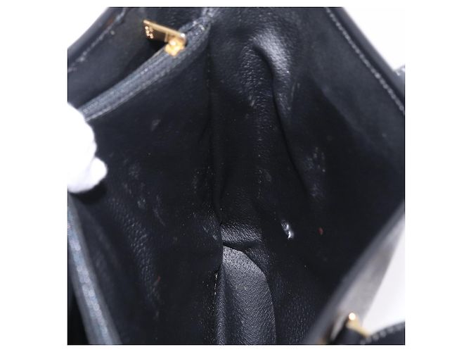 Céline CELINE Macadam Canvas Tote Bag PVC Schwarz Goldfarben Auth mr2983A - Ansicht 25
