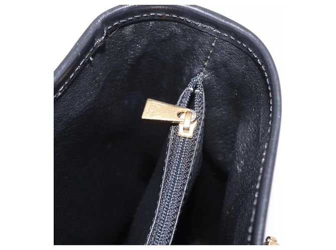 Céline CELINE Macadam Canvas Tote Bag PVC Schwarz Goldfarben Auth mr2983A - Ansicht 26