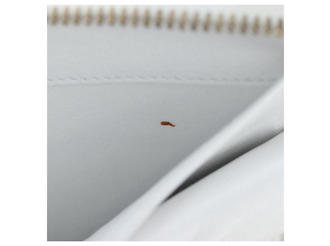Céline CELINE 2004 Athens Olympics Limited Edition Bifold Wallet Leather Auth bs37161V White - view 11