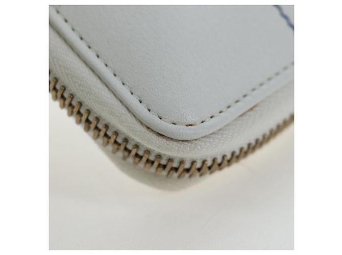 Céline CELINE 2004 Athens Olympics Limited Edition Bifold Wallet Leather Auth bs37161V White - view 14