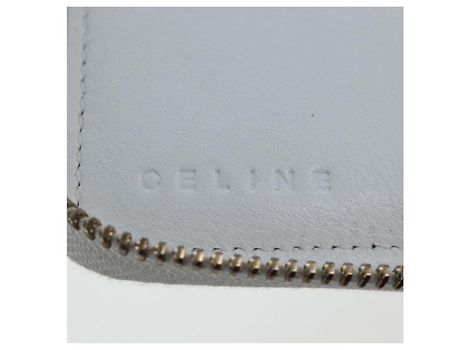 Céline CELINE 2004 Athens Olympics Limited Edition Bifold Wallet Leather Auth bs37161V White - view 21