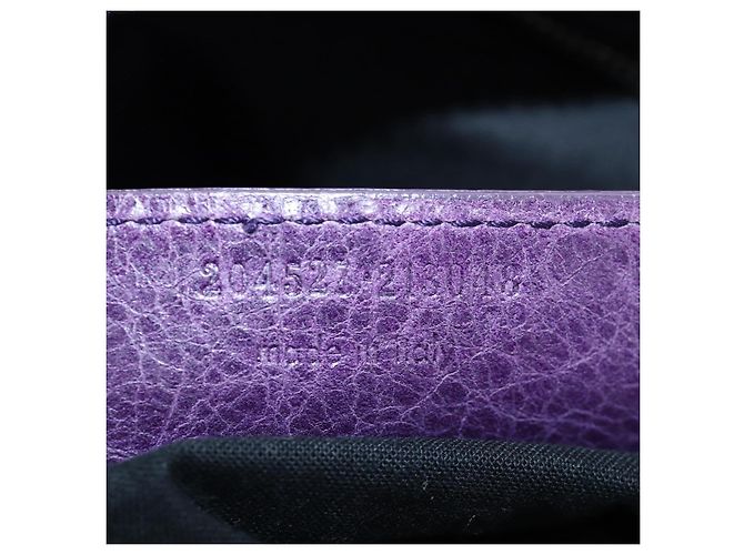 Borsa BALENCIAGA Covered Giant Day in pelle viola argento 204527 Auth 201485V Porpora - vista 12
