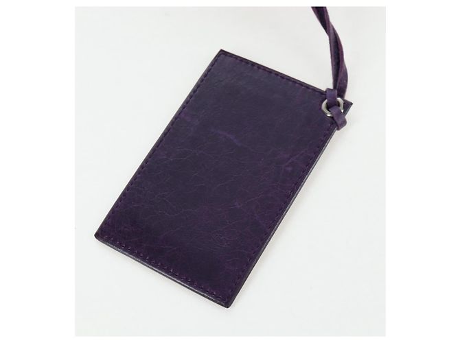 Borsa BALENCIAGA Covered Giant Day in pelle viola argento 204527 Auth 201485V Porpora - vista 23
