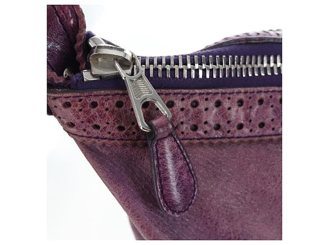 Borsa BALENCIAGA Covered Giant Day in pelle viola argento 204527 Auth 201485V Porpora - vista 24