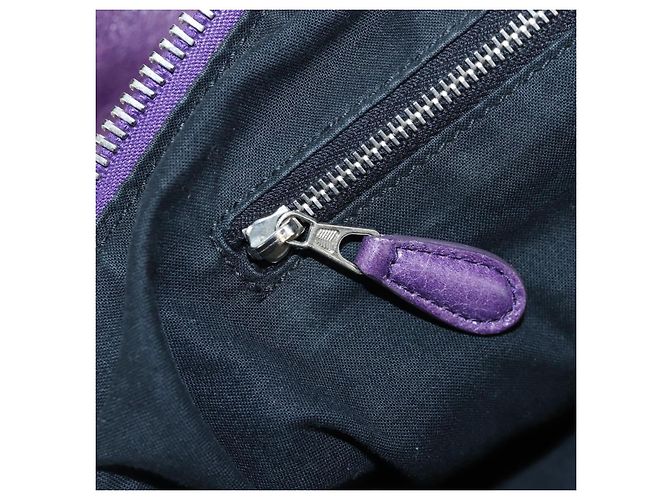 Borsa BALENCIAGA Covered Giant Day in pelle viola argento 204527 Auth 201485V Porpora - vista 29