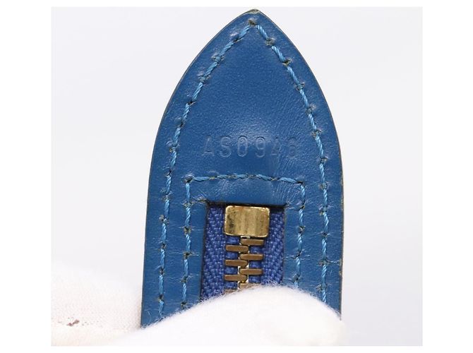 Saco de Compras LOUIS VUITTON Epi Saint Jacques Blue M52275 LV Auth ep15960 Azul - vista 12