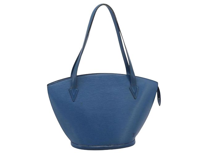 Saco de Compras LOUIS VUITTON Epi Saint Jacques Blue M52275 LV Auth ep15960 Azul - vista 13