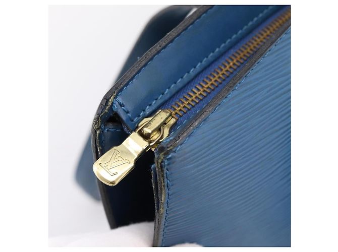 Saco de Compras LOUIS VUITTON Epi Saint Jacques Blue M52275 LV Auth ep15960 Azul - vista 19