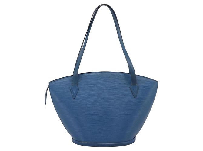 Saco de Compras LOUIS VUITTON Epi Saint Jacques Blue M52275 LV Auth ep15960 Azul - vista 2