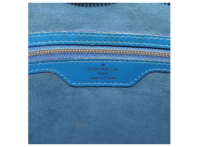 Saco de Compras LOUIS VUITTON Epi Saint Jacques Blue M52275 LV Auth ep15960 Azul - vista 20