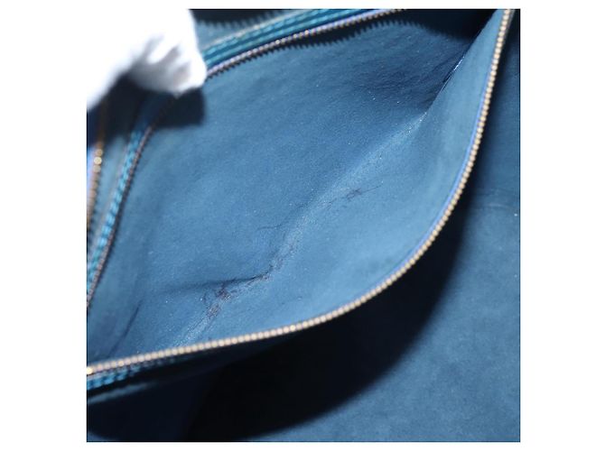 Saco de Compras LOUIS VUITTON Epi Saint Jacques Blue M52275 LV Auth ep15960 Azul - vista 24