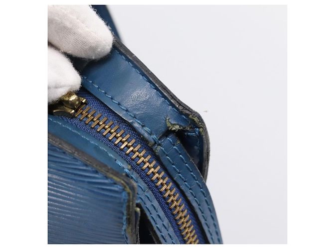 Saco de Compras LOUIS VUITTON Epi Saint Jacques Blue M52275 LV Auth ep15960 Azul - vista 9