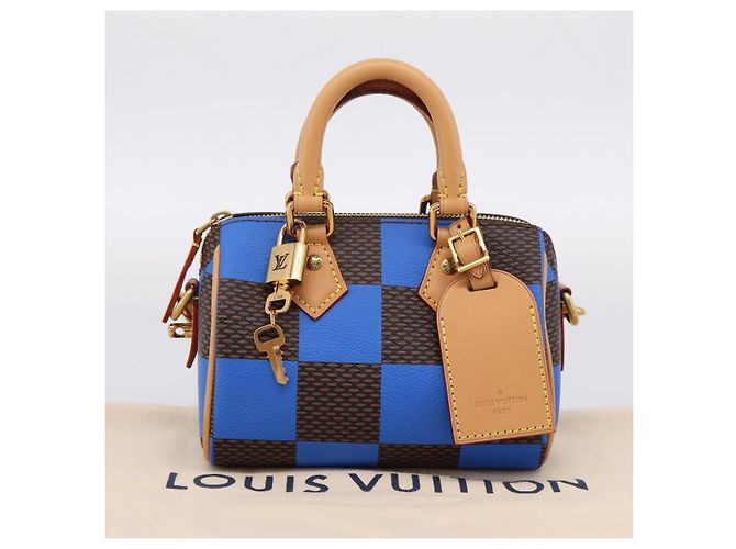 LOUIS VUITTON Damier Pop Speedy Bandouliere 18 Borsa a mano N40595 LV Auth 204896SM Damier ebene - vista 12