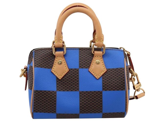 LOUIS VUITTON Damier Pop Speedy Bandouliere 18 Borsa a mano N40595 LV Auth 204896SM Damier ebene - vista 2