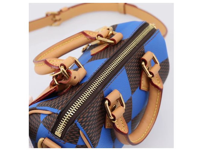 LOUIS VUITTON Damier Pop Speedy Bandouliere 18 Borsa a mano N40595 LV Auth 204896SM Damier ebene - vista 6