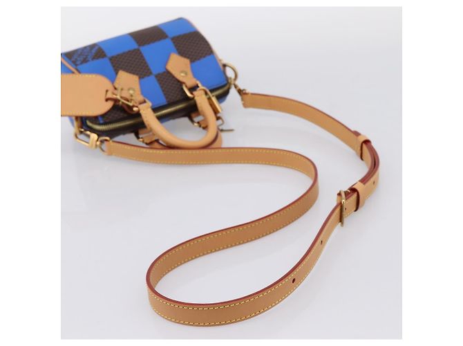 LOUIS VUITTON Damier Pop Speedy Bandouliere 18 Borsa a mano N40595 LV Auth 204896SM Damier ebene - vista 8