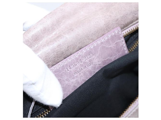 BALENCIAGA The Box Handtasche aus Leder Lila 145694 Auth bs37153A - Ansicht 12