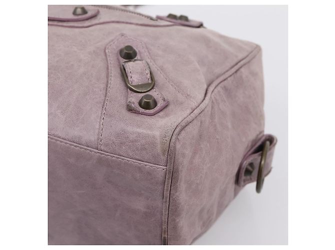 BALENCIAGA The Box Handtasche aus Leder Lila 145694 Auth bs37153A - Ansicht 14