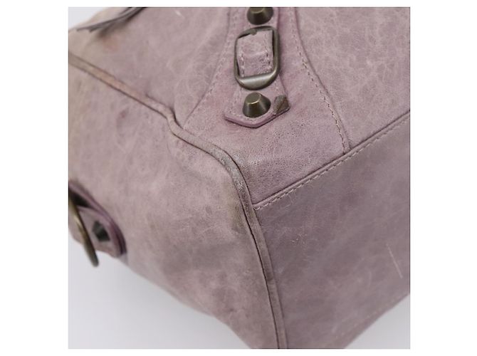 BALENCIAGA The Box Handtasche aus Leder Lila 145694 Auth bs37153A - Ansicht 15